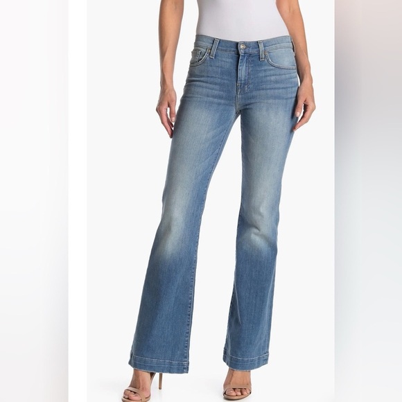 7 For All Mankind Dojo Original Trouser in Ibiza Wash  Size 29 NWT - Picture 1 of 8